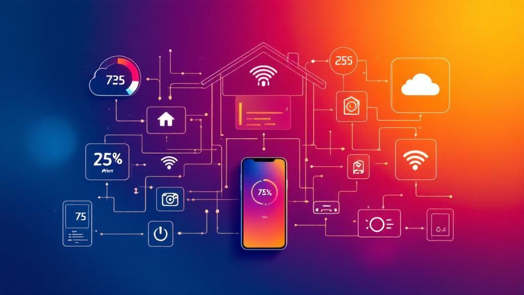Smart Home Heizung visualisiert